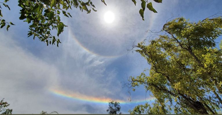 Usuarios en redes sociales reportan fenómeno meteorológico en los cielos del norte del país