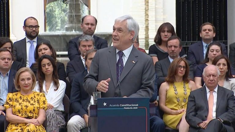 Piñera promulga proyecto que permitirá realizar proceso para nueva Constitución