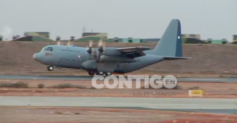 Video exclusivo: Avión Hércules C-130 de la FACh tuvo problemas mecánicos el 2016
