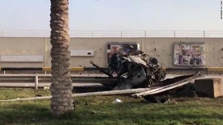 Fotos de CNN muestran la potencia del ataque de Estados Unidos que mató a líder militar iraní