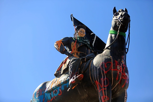 Se queda donde está: Confirman que monumento del general Baquedano permanecerá en Plaza Italia