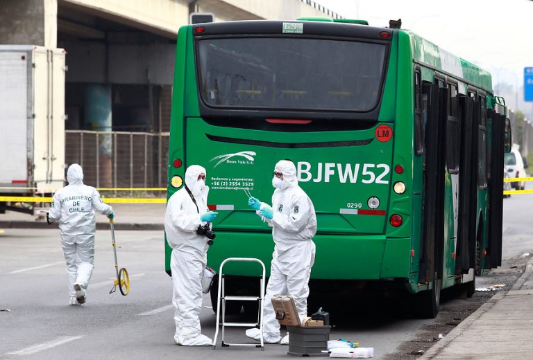 Hombre murió tras ser baleado al interior de un bus del Transantiago en Franklin