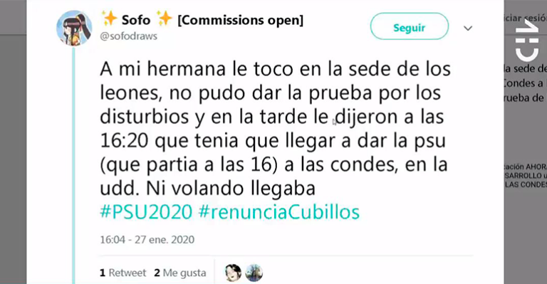 Estudiante realiza grave denuncia vía redes sociales por falta de información del Demre por PSU