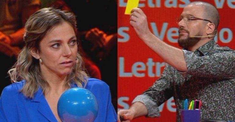 ¡Tarjeta amarilla! Julián Elfenbein reprendió a Mariana Derderián por eufórico desempeño en Pasapalabra