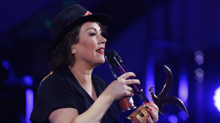 Así fue la celebración de Javiera Contador tras su debut en Viña 2020