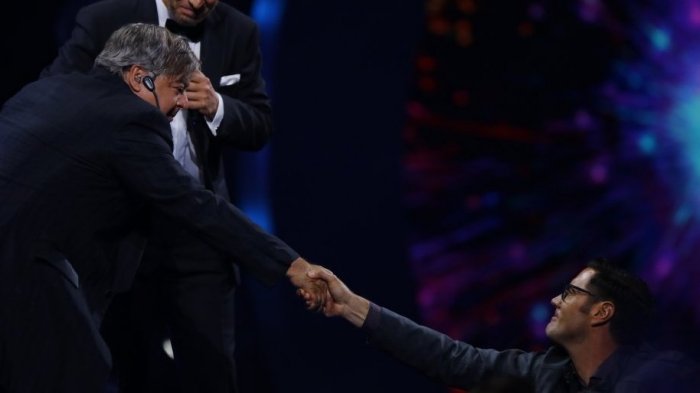 Ernesto Belloni recibe espaldarazo de Pancho Saavedra en la Quinta Vergara