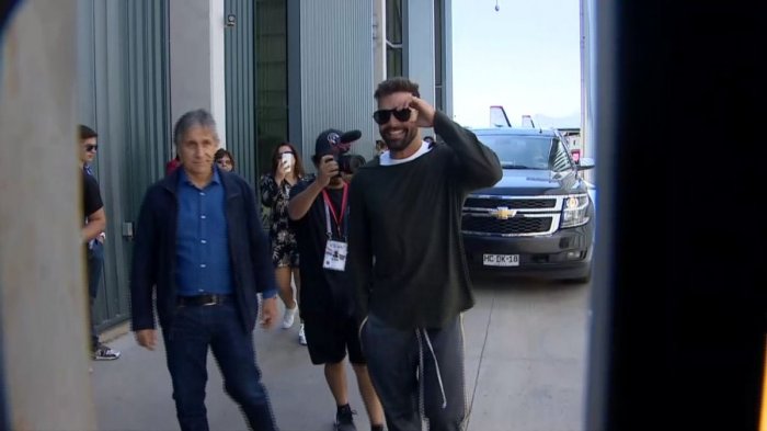 Ricky Martin llegó a Chile para su presentación en el Festival de Viña: 