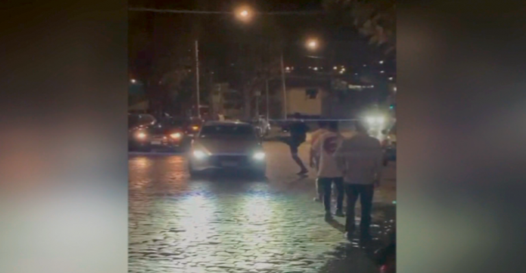 Impactantes imágenes: Hombre provocó pelea, chocó y se fugó tras arriesgada maniobra