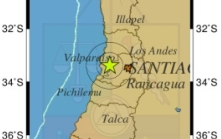 Sismo afectó a la zona central del país