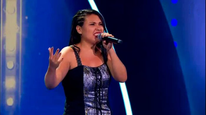 María José Quintanilla lo dio todo en el escenario para ser la mejor de la semana