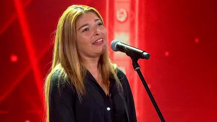 Christina estaba cantando bajo el subterráneo en Yo Soy