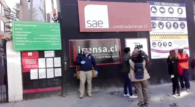 Seremi de Salud actualiza contagios en obra de Providencia: 5 casos confirmados y 11 en cuarentena preventiva