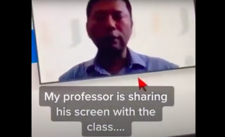 Despiden a profesor que compartió pantalla por Zoom y tenía un marcador con porno de 