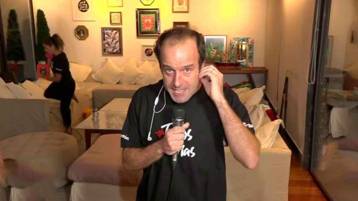 ¡Kramer lo hizo otra vez! Realizó imitaciones desde su casa y en modalidad teletrabajo