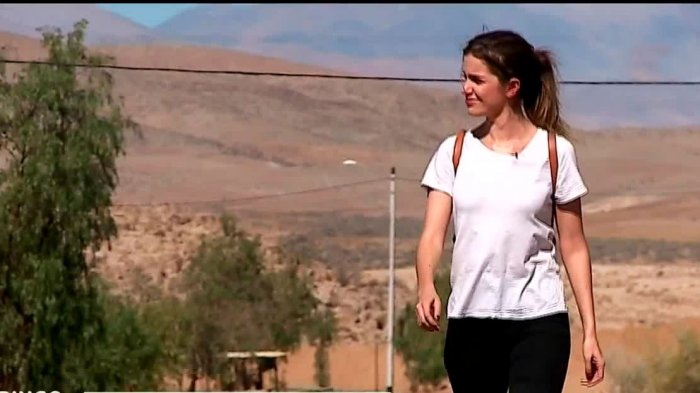 Millaray conoció las bondades de Cachiyuyo en la Región de Atacama