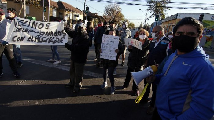 Vecinos del sector de Club Hípico protestaron por aumento de delincuencia y escasa vigilancia policial