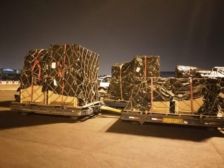 Primera sección del hospital modular por COVID-19 llegó a Chile