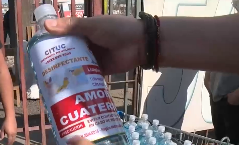 Tras reportaje de CHV Noticias: Comerciantes acudieron en masa a devolver falso amonio cuaternario