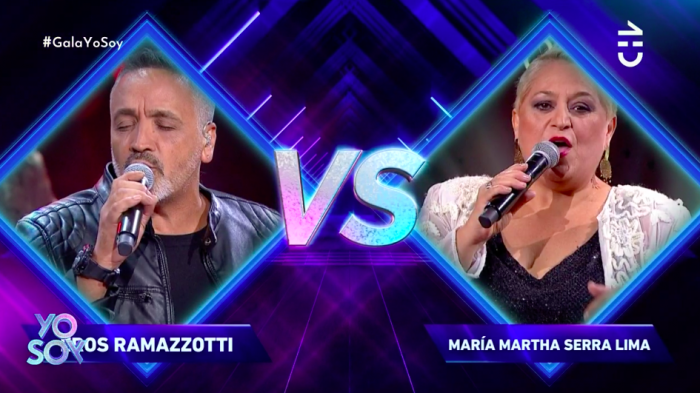 Duelos: María Martha Sierra Lima y Eros Ramazzotti se enfrentaron en una intensa competencia