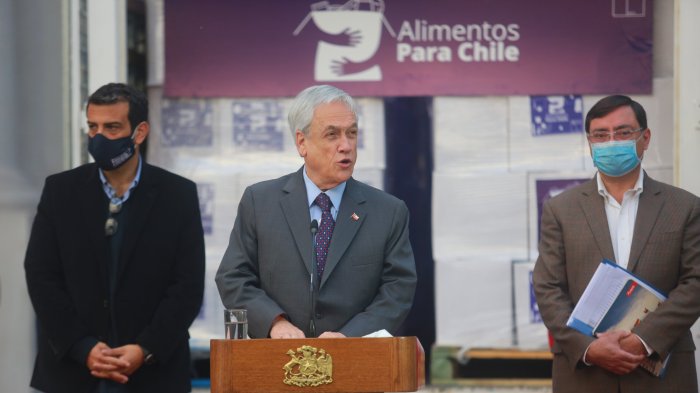 Sebastián Piñera anunció el inicio de reparto de canastas a familias más vulnerables: 