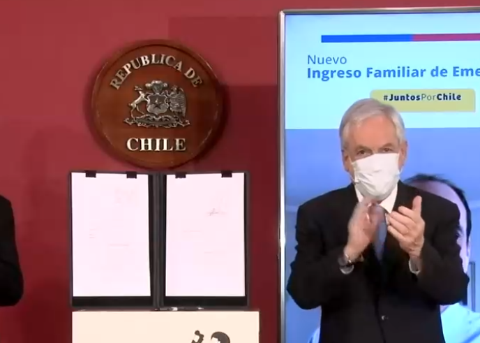 Presidente forma proyecto que sube monto de Ingreso Familiar de Emergencia: Favorecerá a 2,1 millones de familias
