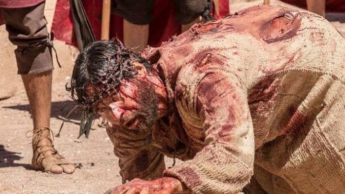 Dudu Azevedo tras la grabación de la crucifixión: 