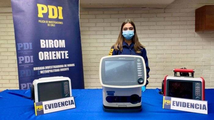 PDI detuvo a hombre que robó tres ventiladores mecánicos en Providencia