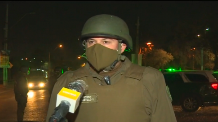 Equipo de Contigo en la Mañana fue atacado con piedrazos en fiscalización de toque de queda junto a Carabineros