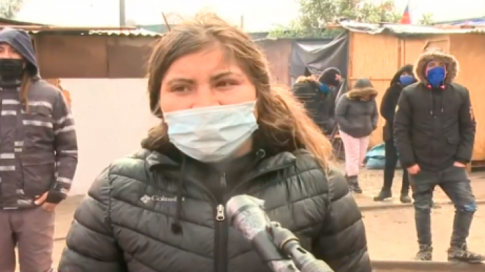 Lluvias destrozaron parte de las viviendas de Campamento Dignidad en San Bernardo