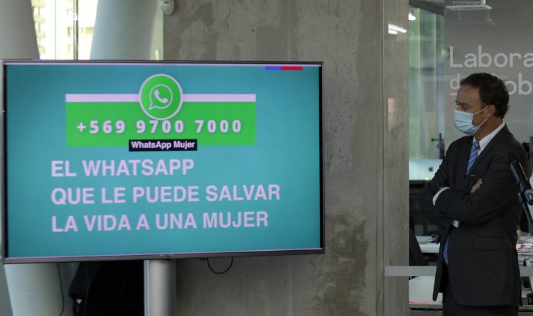 WhatsApp de denuncia por violencia de género: 