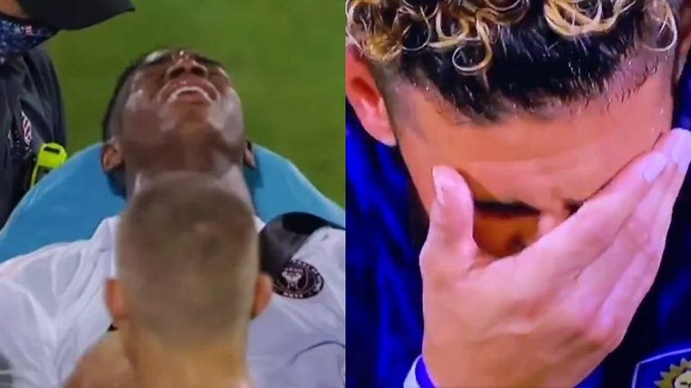 Escalofriante momento: Jugador recibió duro golpe y se asfixió en pleno partido