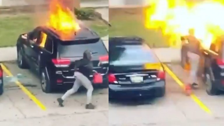 La venganza nunca es buena: Mujer quemó el auto de su ex y le explotó en la cara