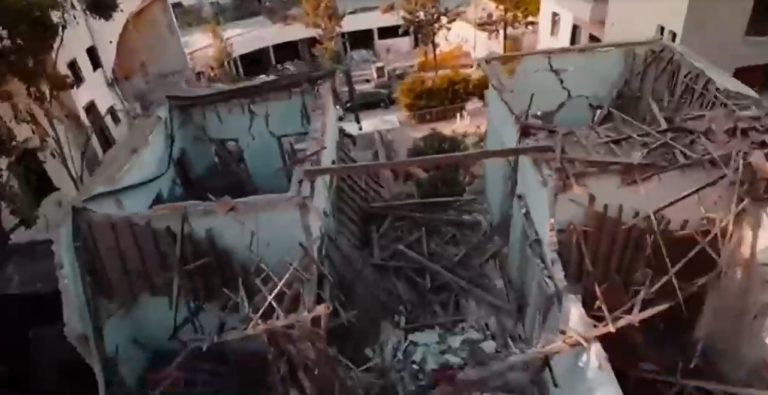 Las dramáticas imágenes que captó un drone tras dos semanas de la explosión en Beirut