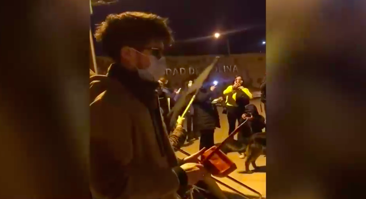 Gustavo Gatica participó en manifestación a 10 meses del 18-O