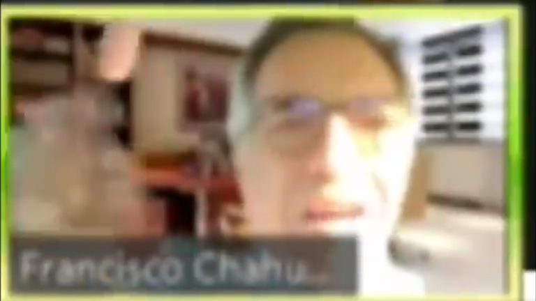 Francisco Chahuán usó un efecto de Zoom para simular que estaba en su oficina durante sesión del Senado