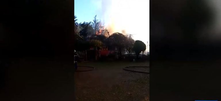 Desconocidos quemaron fundo que estaba tomando e iba a ser desalojado en La Araucanía