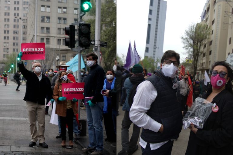 Banderazos por el Apruebo y el Rechazo se tomaron las calles ante inicio de la franja