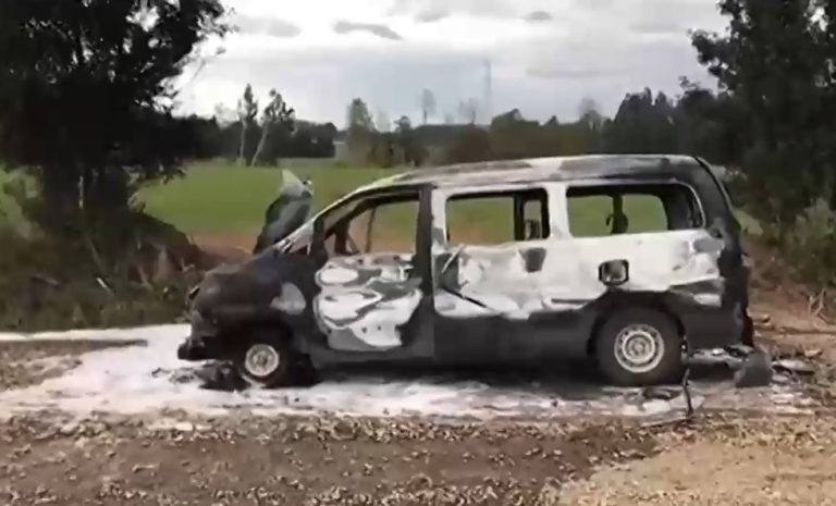 Trabajador falleció de un disparo durante un ataque a un furgón en La Araucanía