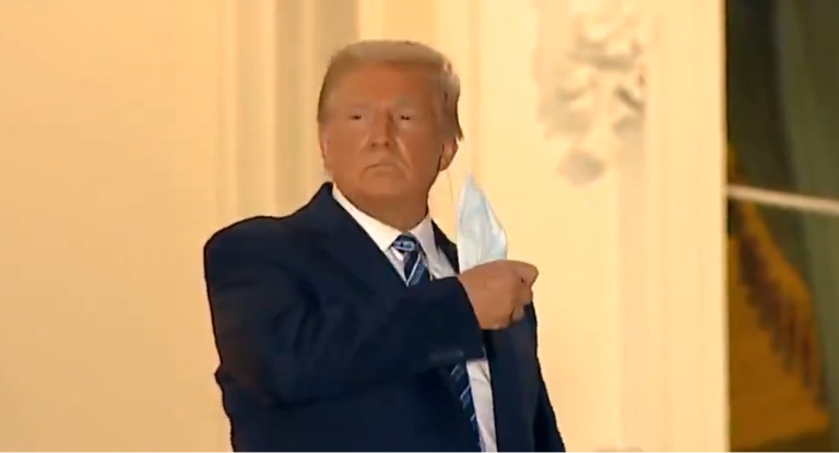 Trump abandonó el hospital tras recibir alta médica por COVID-19