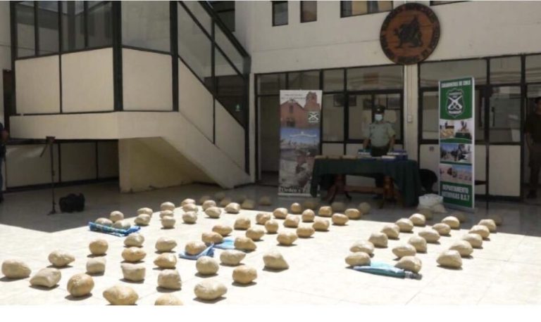 Carabineros incautó más de $1.500 millones en drogas tras detención de vehículo en la frontera de Antofagasta