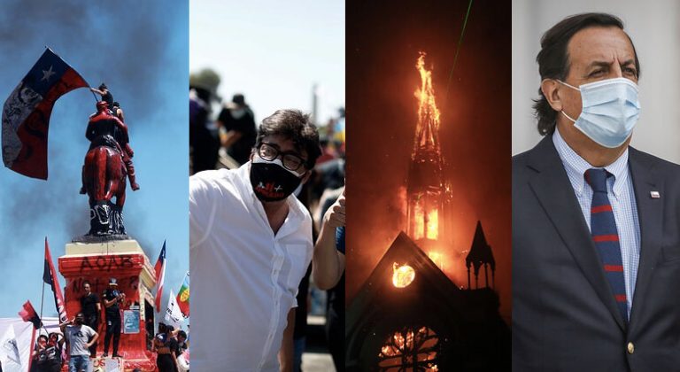 Resumen completo del aniversario del 18-O: De la protesta pacífica a la quema de iglesias