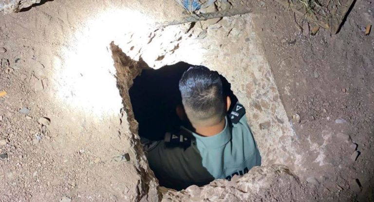 Encuentran túnel que conecta México con Estados Unidos