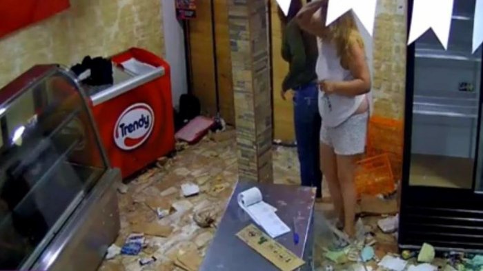 Cámara de seguridad registró impactante saqueo a pastelería en Melipilla