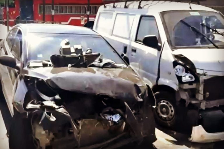 Chofer del Transantiago chocó en estado de ebriedad al mediodía y con pasajeros a bordo