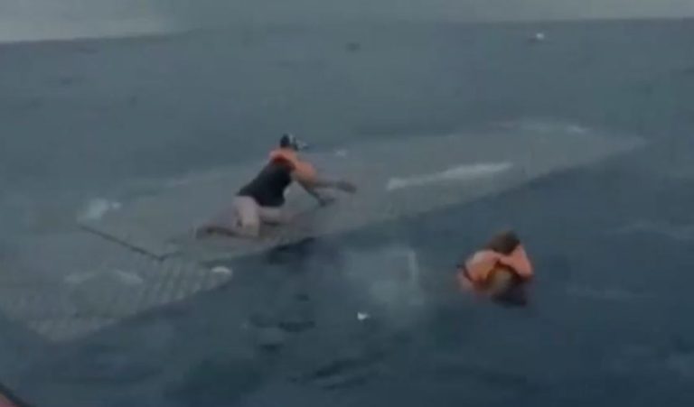 El desgarrador video del rescate de migrantes: Seis personas murieron en el naufragio