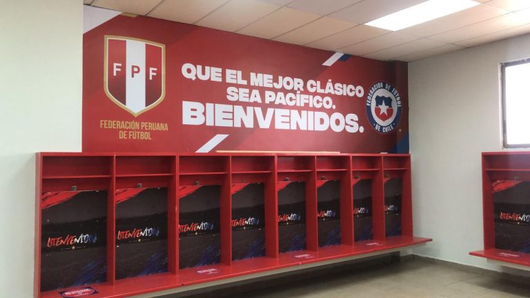 Clásico del Pacífico: La Roja recibió a Perú con un mensaje en el camarín