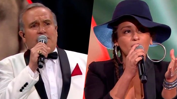 ¿Alicia Keys  o Frank Sinatra? Imitadores se la jugaron por la continuidad en el programa