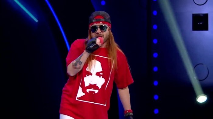 Sorprendente: Axl Rose lo dejó todo sobre el escenario, pero pasó a gala de eliminación