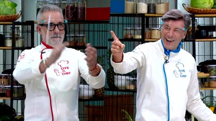 Sergi Arola y Yann Yvin sorprendieron en Oye al Chef con un duelo de cumbia y salsa