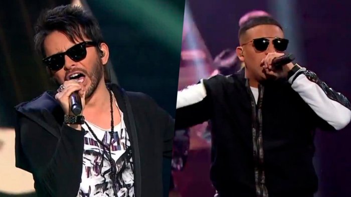 Rock versus Reggaeton: Beto Cuevas y Daddy Yankee lo dejaron todo para clasificar a la siguiente etapa